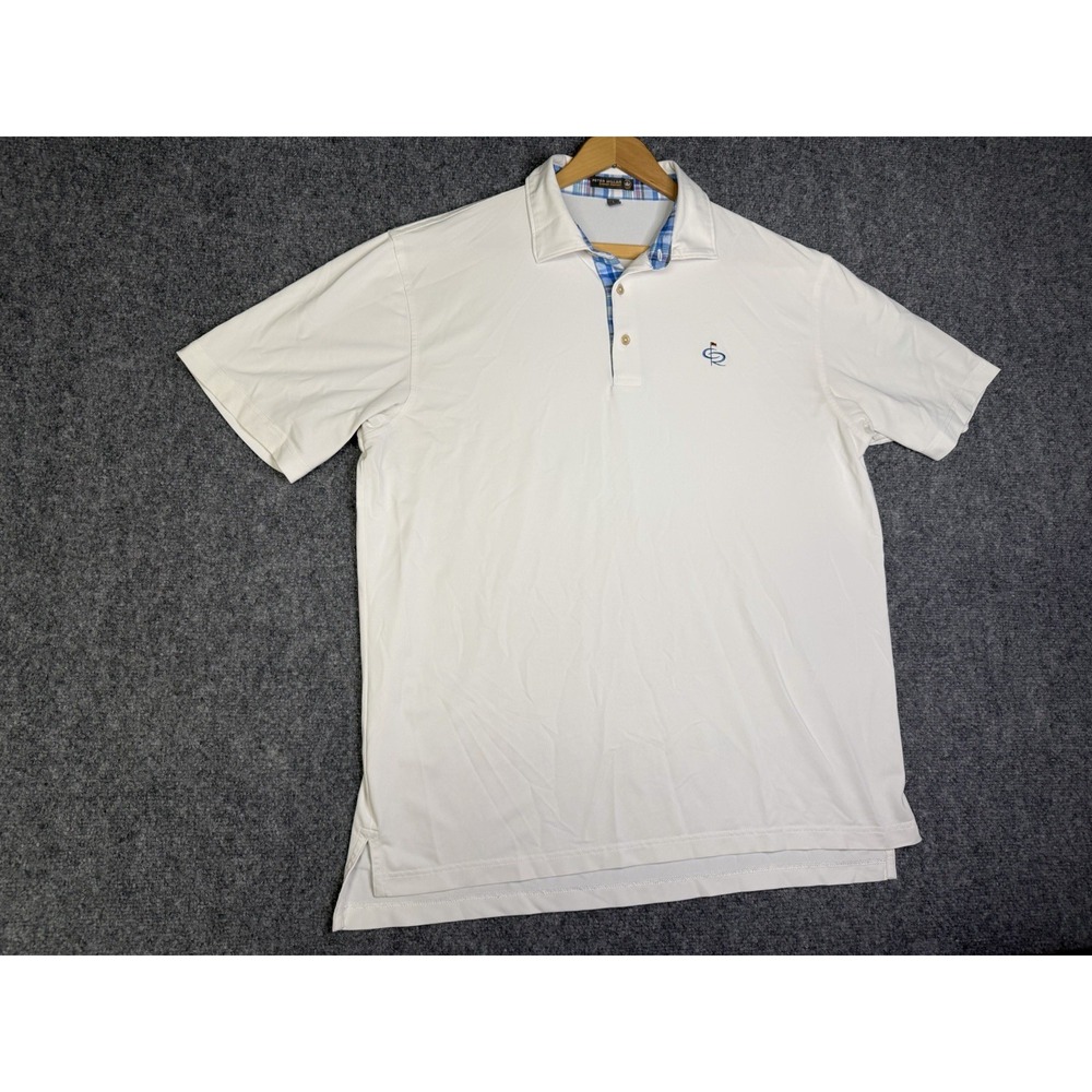 Men's Peter Millar Summer Comfort Golf Polo Shirt Size Large Champions Retreat